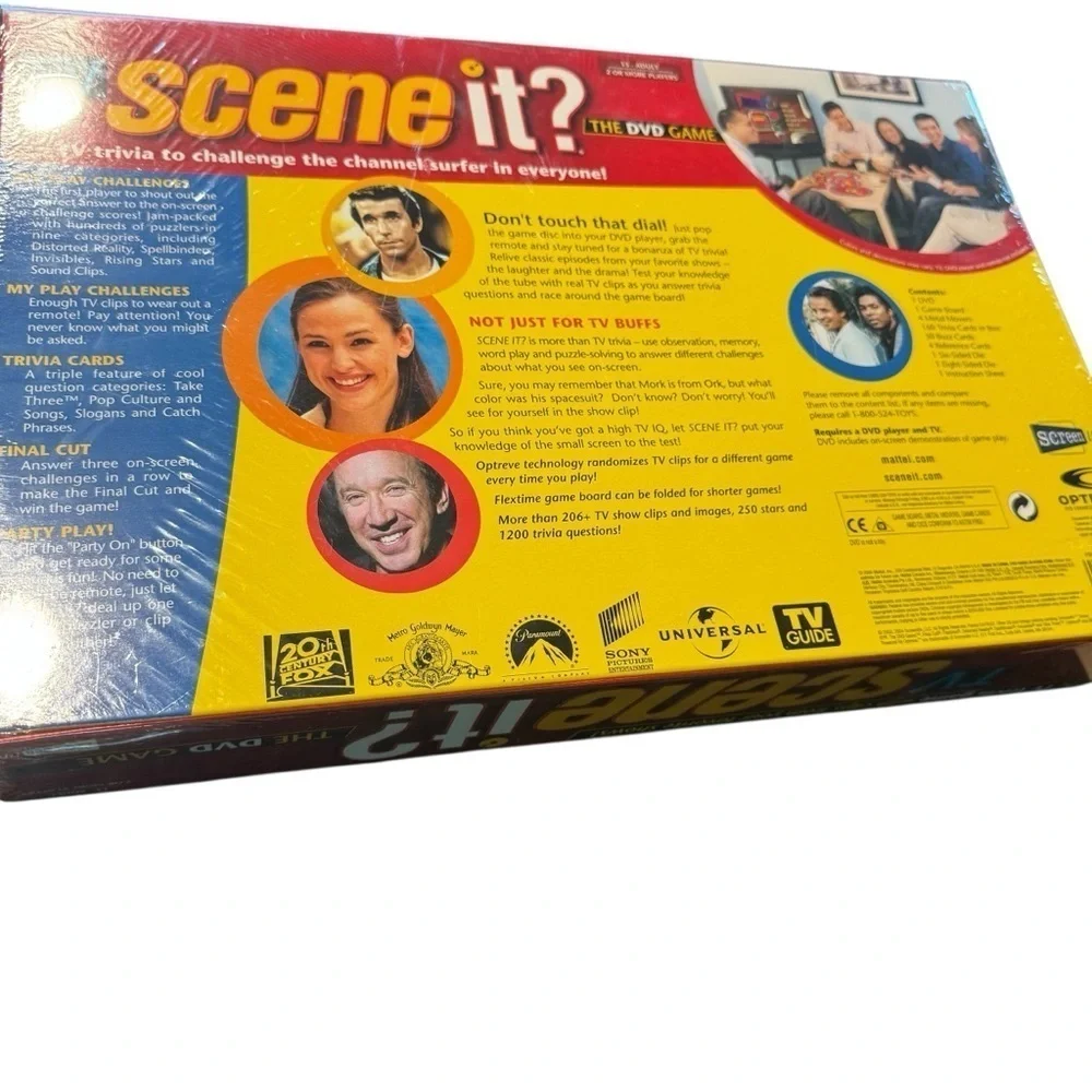 TV Scene It? DVD Trivia Game Sealed Family Party Game 200+ Clips 1200 Questions